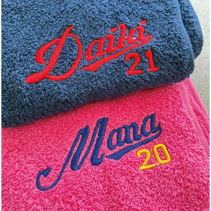 【名入れ 刺繍】今治 カラフルオーガニック マフラータオル《スポーツライン》(タオル 名入れタオル スポーツタオル スポーツ 部活 クラブ チーム 体育祭 卒団記念 記念品 プレゼント ギフト オシャレ シンプル オリジナル チームタオル 野球 サッカー マラソン)160