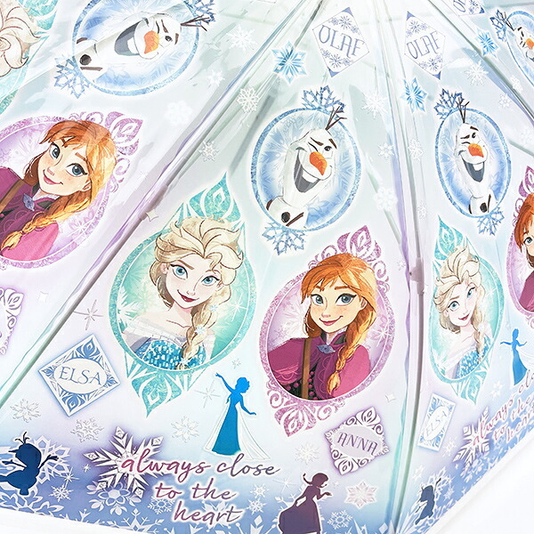 ディズニープリンセス アナと雪の女王 子ども用傘 ビニール傘 45cm キッズ Disney