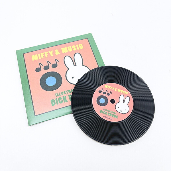 ミッフィー miffy レコードコースター レッド キッチン MIFFY&MUSICシリーズ 日本製