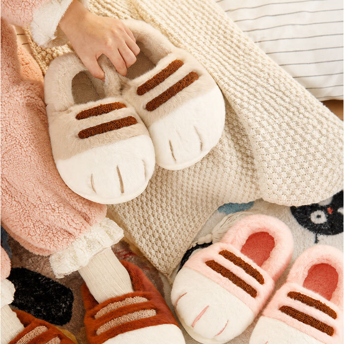 ルームシューズ もこもこ 通販 かわいい スリッパ 猫 室内スリッパ 室内履き ルームスリッパ 暖かい あたたかい ねこ 猫の爪 滑り止め 柔らか ふんわり 保温 防寒 前詰まり 猫スリッパ ふわふわ 秋 冬 可愛い レディース メンズ 新生活 来客用