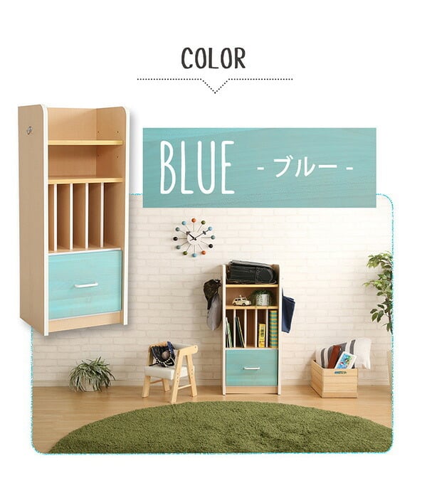 ランドセルラック スリム ランドセル コンパクト スッキリ 完成品 ラッタ L'ATTA 引き出し 収納 日本製 キッズ 用品 家具 北欧 シンプル おしゃれ モダン デザイン 快適 使いやすい パステル ピンク ブル 新生活