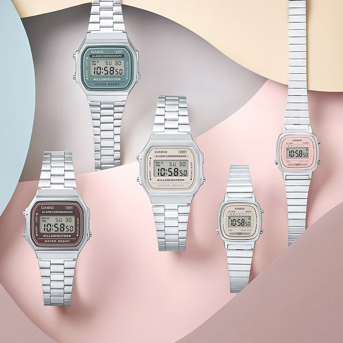 CASIO 腕時計 カシオ 時計 ウォッチ チープカシオ チプカシ ヴィンテージシリーズ デジタル メンズ レディース キッズ シルバー×ブルーグリーン A168WA-3AY [並行輸入品]