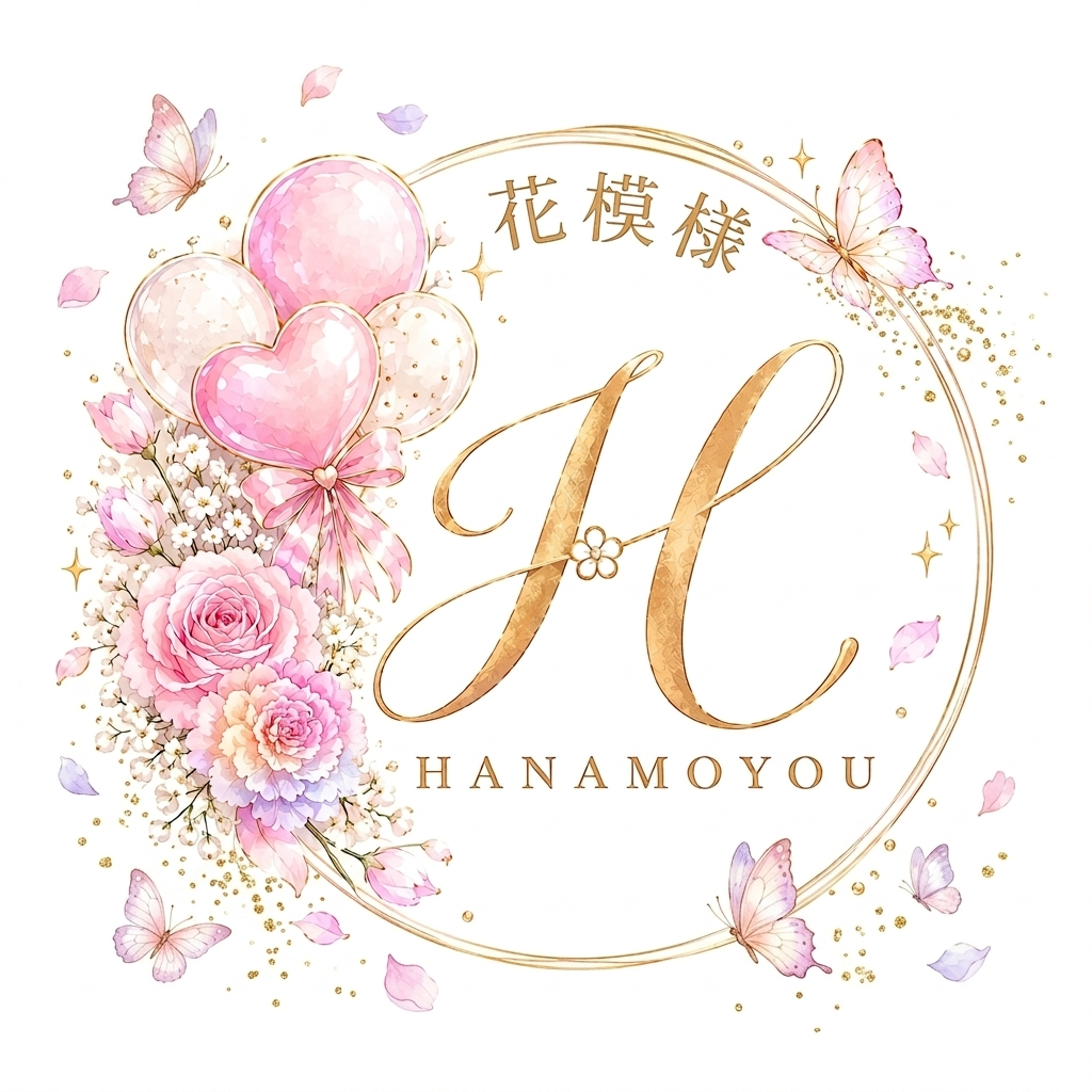 バルーンギフト 花模様-HANAMOYOU-のロゴ