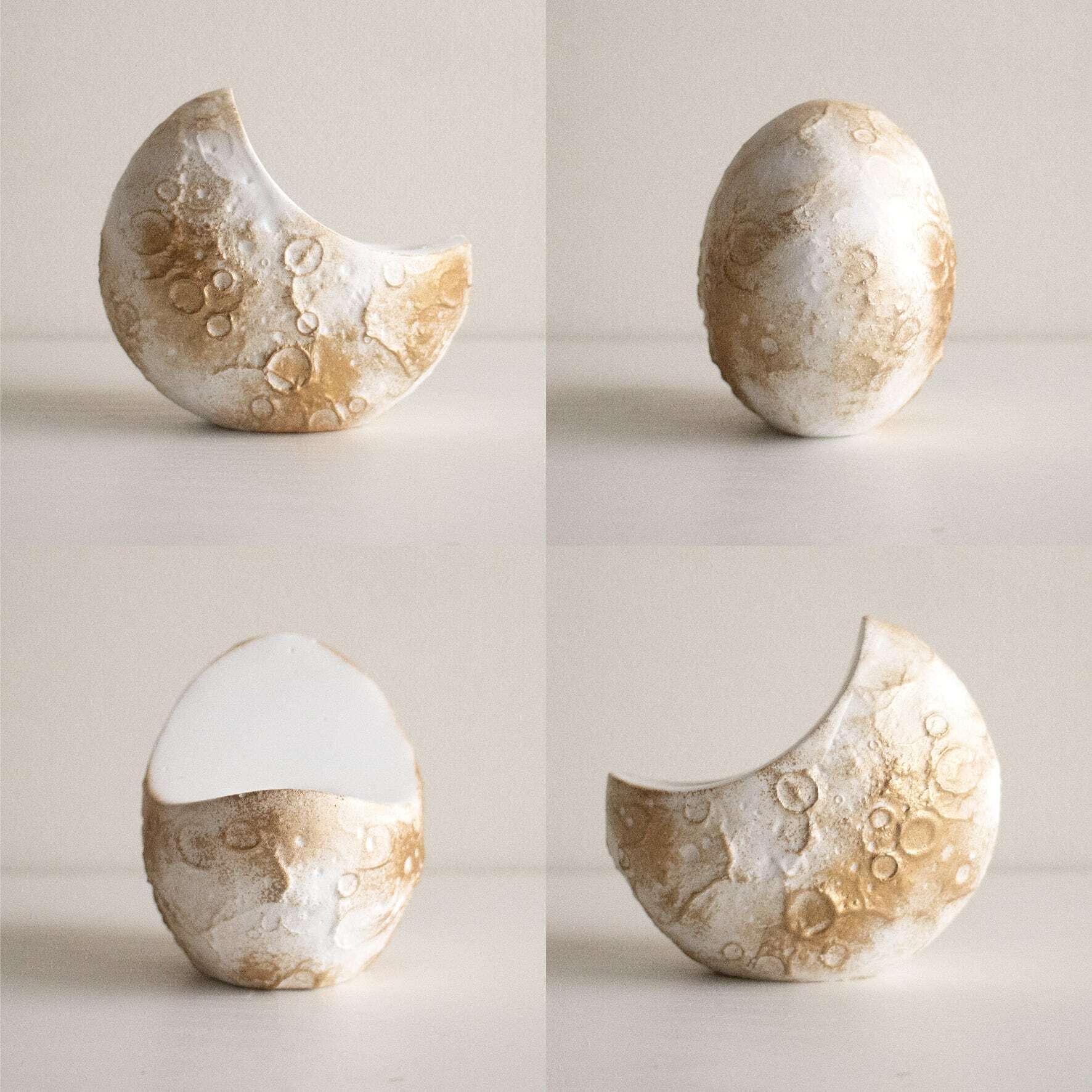 moon ship stone《夢の旅へ誘う 月船のアロマストーンオブジェ》火を使わない香るインテリア