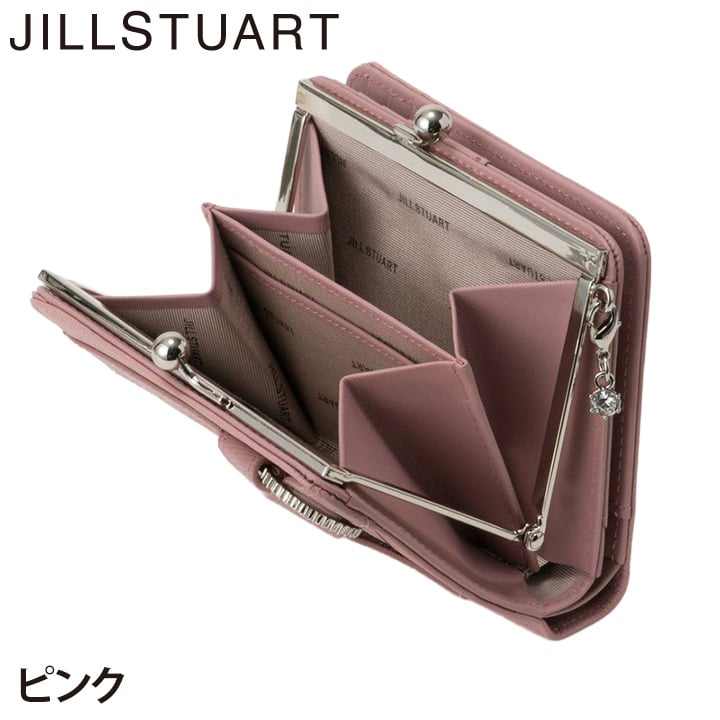 ジル スチュアート 財布 二つ折り レディース 山羊革 牛革 インプルーブ 口金 ギフト JILL STUART