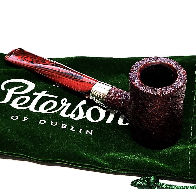 ピーターソン パイプ アイリッシュハープ 701 フィッシュテール シルバーマウント サンドブラスト Peterson スターリングシルバー 高級 タンカード パイプ本体 ブラウン おしゃれ アイルランド かっこいい 喫煙具 メンズ ギフト プレゼント
