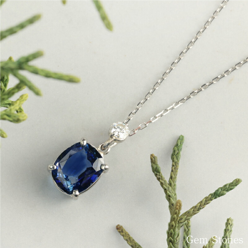  ブルーサファイア 　１．０４６ct 　ダイヤモンド　ネックレス 　ペンダント プラチナネックレス Pt900　ネックレス レディース 一粒ネックレス  誕生石 シンプル Drops