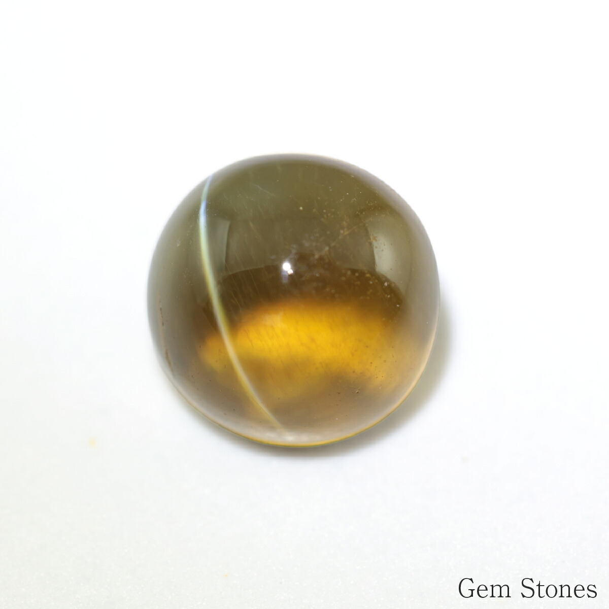 クリソベリルキャッツアイ 5.539ct ルース 宝石 裸石 クリソベリル ブラウン イエロー キャッツ ネコ ジュエリー オリジナル 制作 コレクション 誕生石 10月 記念 お守り 誕生日