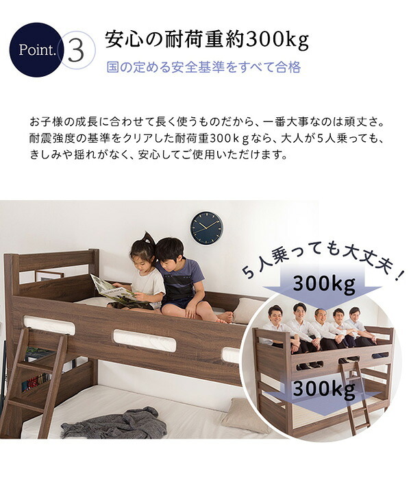 木目調 ヴィンテージ 3Dシート 耐荷重300kg 二段 2段 CLID クリッド ロフト おしゃれ はしご すのこ 木目調３Ｄシート二段 CLID-クリッド