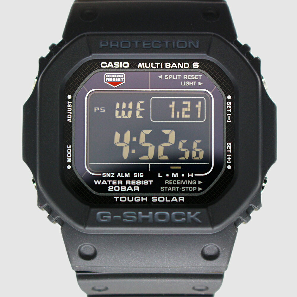 【レビューで延長保証 11年】カシオ CASIO G-SHOCK G-ショック 電波ソーラー GW-M5610U-1B DIGITAL 5600 SERIES ブラック メンズ デジタル 腕時計 ギフト プレゼント【海外正規品】送料無料