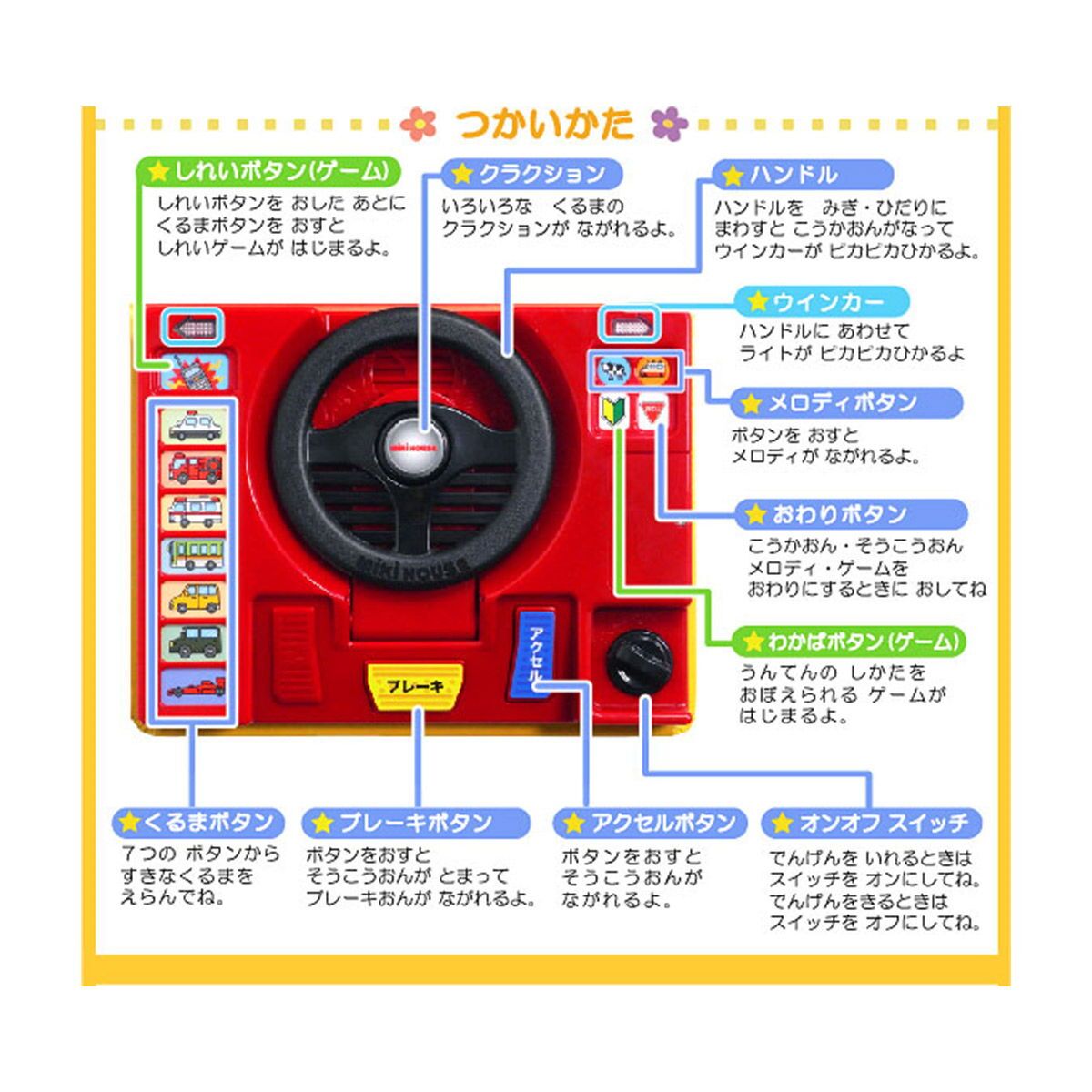 ミキハウス★音の出るおしごと絵本くるまギフトセット【BOX付き】