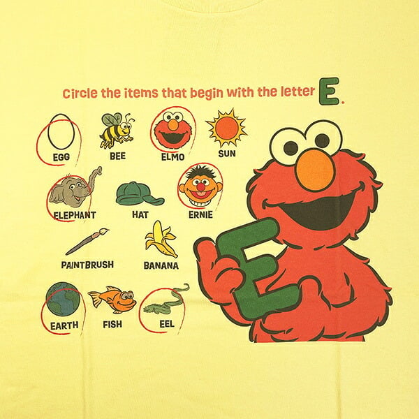 セサミストリート アルファベット Tシャツ(L) アパレル