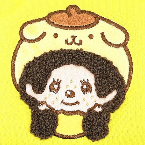 サンリオ ポムポムプリン ×モンチッチ サガラ刺繍ミニポーチ Sanrio