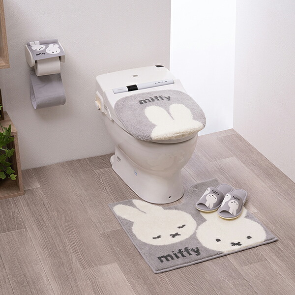 ミッフィー miffy トイレマット カーム グレー トイレ用品