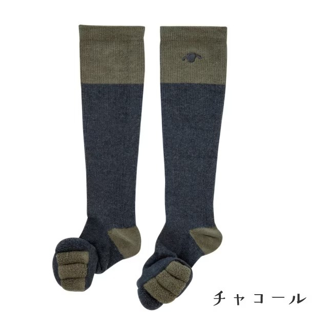 ソックス レッグウォーマー 着圧ソックス 5本指 足指広げる 靴下 足指セパレーター レディース 足指セパレート ロングソックス ふくらはぎ むくみ 脚の疲れ 足指ストレッチ 足指ケア フットケア おうち時間 ルームソックス 22-25cm 脱力習慣