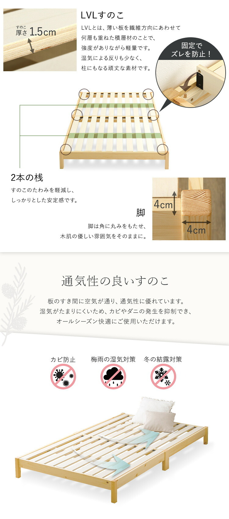 2分で完成！組立簡単 【Trans-トランズ-】(セミシングル)