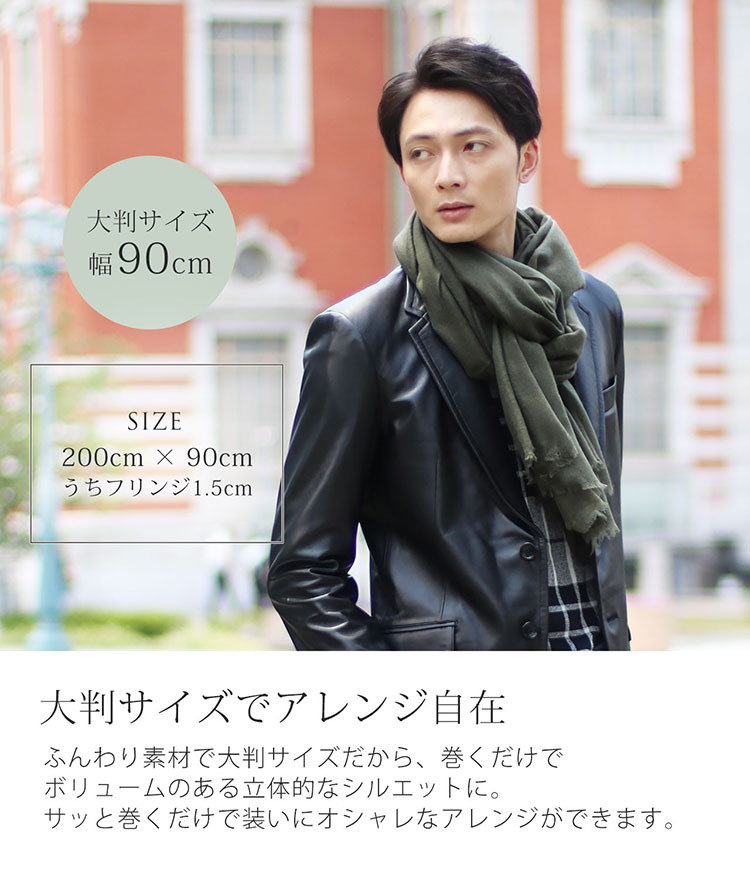 カシミヤ ストール 大判 メンズ やさしい肌触り アルバス カシミヤ100% 内モンゴル産 ガーゼ マフラー ブランド Filomo ビジネス 薄手 UV 冷房対策 プレゼント ギフト 7F (02000141-mens-1r)