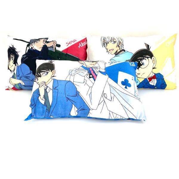 名探偵コナン 赤井秀一&世良真純 トスピロー クッション レッド 25×40(cm)