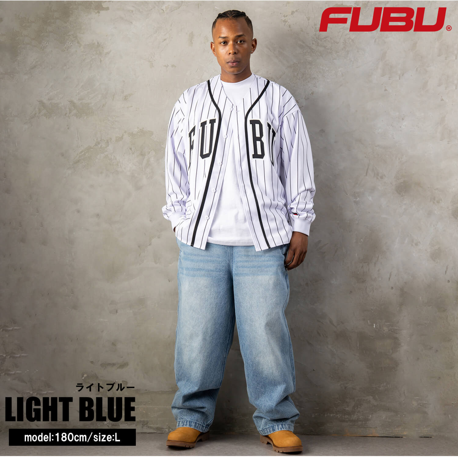 FUBU フブ ワイド イージーパンツ メンズ レディース fam-62504 バギーパンツ デニムパンツ ジーンズ 迷彩 カモフラ ルーズシルエット ストリート ヒップホップ ダンス カジュアル ボトムス M L XL XXL 2026FW Karlas