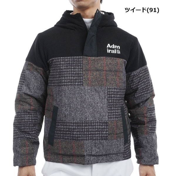 アドミラル ゴルフ メンズ ボアミックス 中綿ハーフジップアノラック ADMIRAL GOLF ADMA488 秋冬モデル お誕生日祝い お祝い 記念品 お父さん 父の日 彼氏 男性 30代 40代 50代 60代  還暦祝い 敬老の日 人気プレゼント プレゼント