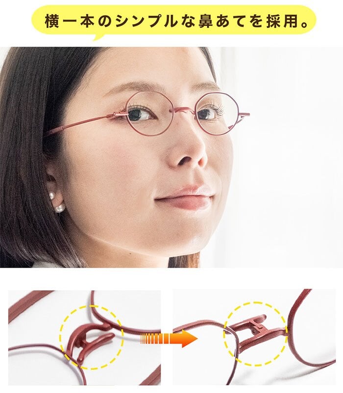 老眼鏡 おしゃれ 通販 日本製 リーディンググラス シニアグラス 首掛け ブルーライトカット 紫外線カット 薄型 折りたたみ 軽量グラス 2WAY 極薄 携帯用 コンパクト メニスカスレンズ 鼻に跡がつかない 男女兼用 ケース付 東海光学 スライシー