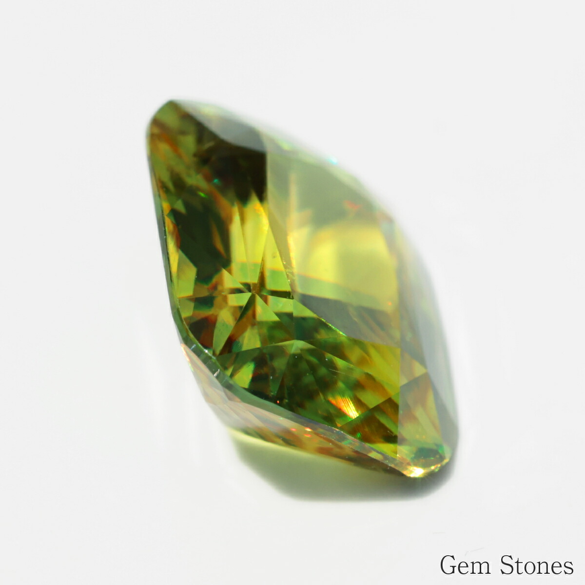 希少 スフェーン 6.374ct 高品質 アップルグリーン  ルース 宝石 裸石 大粒 イエロー グリーン ジュエリー オリジナル 制作 コレクション 記念 お守り 誕生日 プレゼント