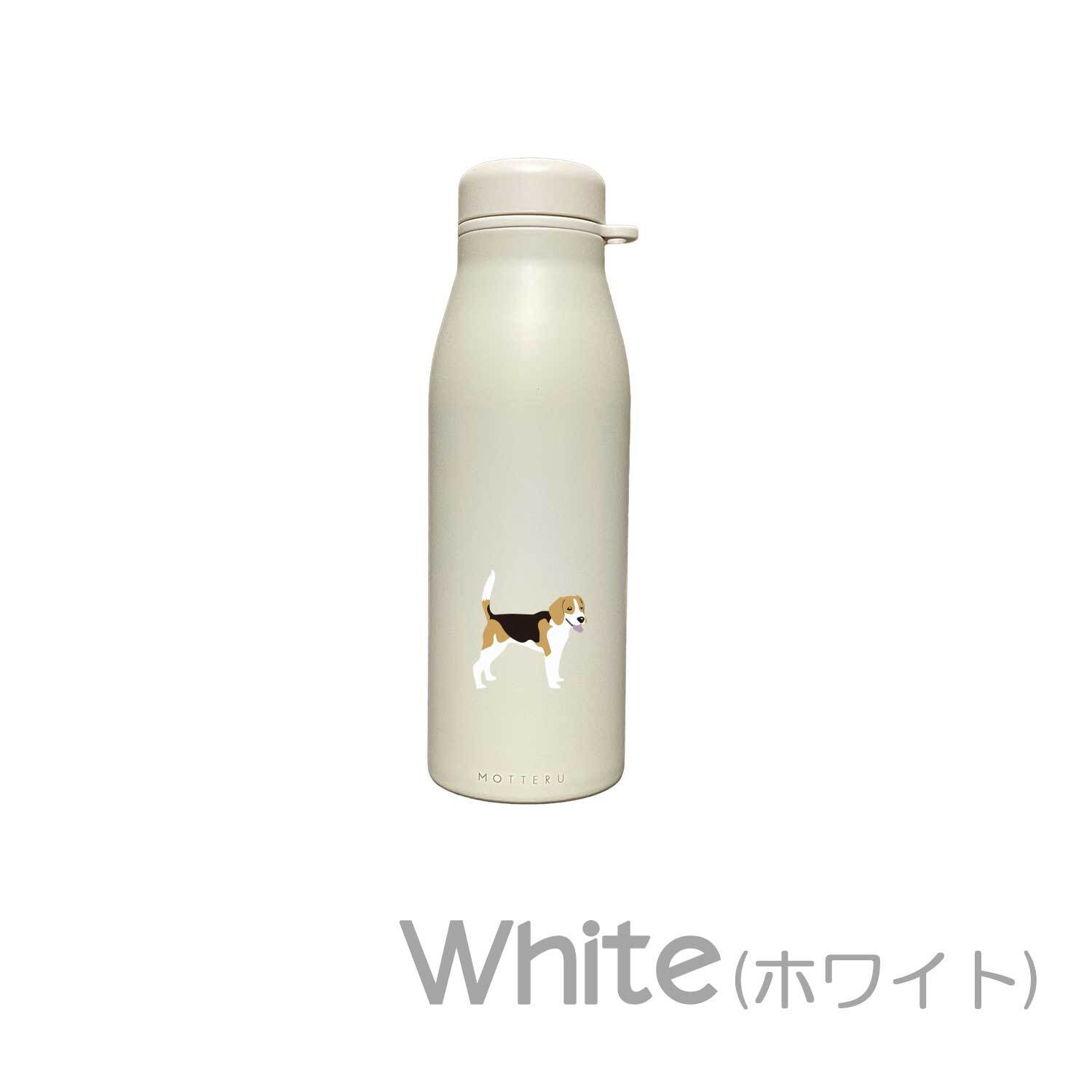 ビーグル ショルダー ストラップ ステンレスボトル 500ml 保温 保冷 ステンレス 真空 断熱 二重構造 水筒 マイボトル カラビナ ベルト オリジナル イングリッシュビーグル 犬 ペット