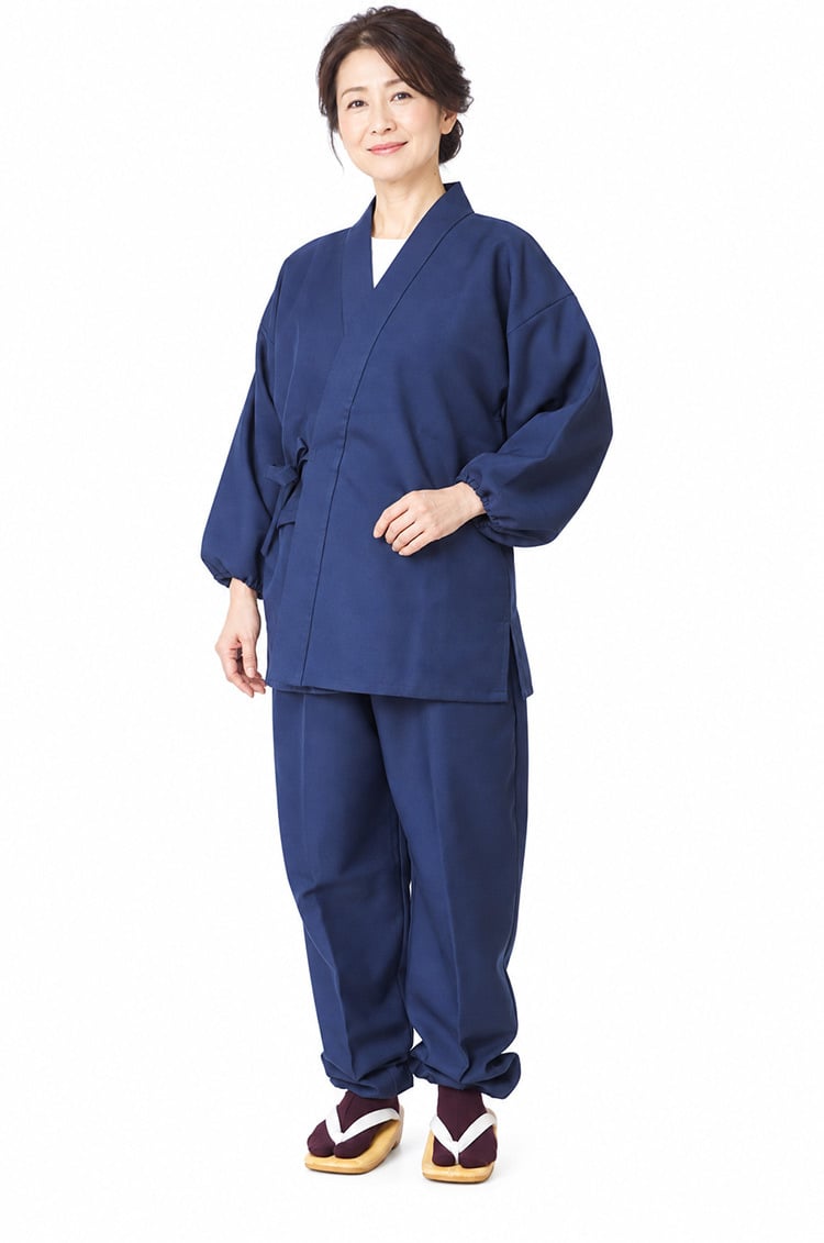 作務衣 女性 日本製 ストレッチツイル 婦人作務衣 さむえ 5037 S/M/L 母の日 プレゼント 女性 レディース 部屋着
