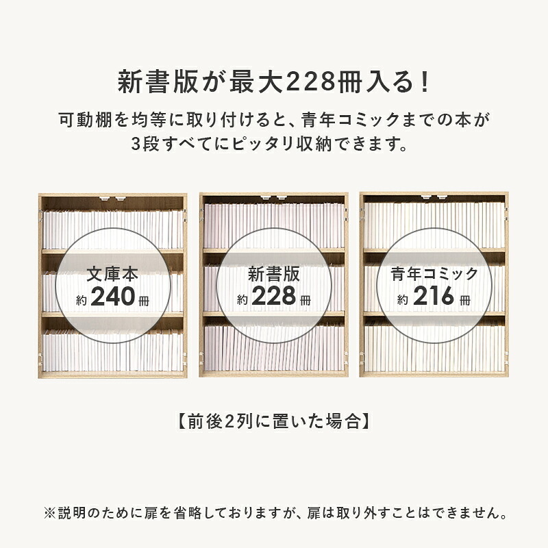 本棚 ブックシェルフ 幅60cm 文庫本 コミック 魅せる本棚 隠しキャスター 可動棚付き 収納ワゴン リビング 扉付き ラック おしゃれ 収納棚 収納ラック 雑誌 ポストカード スライド扉収納 コンパ 扉付で中の本や雑貨の日焼けを防ぎ キャスター付き