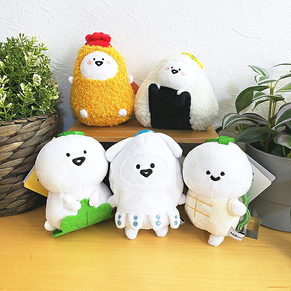お文具といっしょ エビフライ ぬい具るみミニキーリング