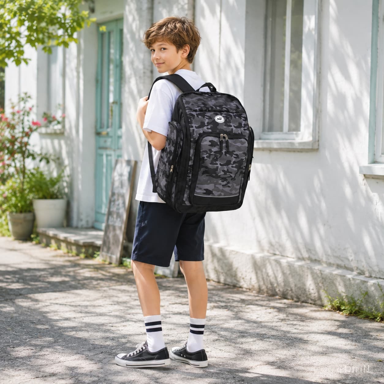 PUMA サブリュック 43-50L リュック 大容量 バックパック かばん カバン 鞄 バッグ 使いやすい キッズ ガール ボーイ ギフト プレゼント ブラック j20476