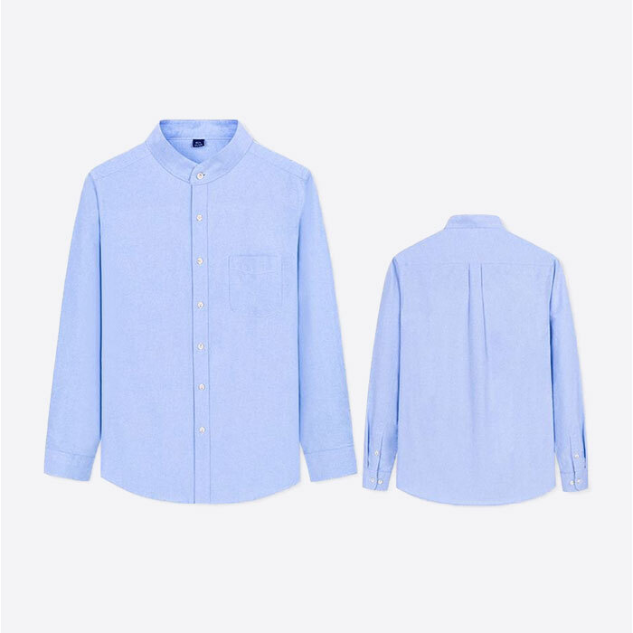 カジュアルシャツ メンズ 長袖 通販 長袖シャツ ワークシャツ コットンシャツ バンドカラー ビジネスシャツ トップス 男性 紳士 胸ポケット 春秋 秋冬 夏 羽織り 30代 40代 50代 通勤 仕事用 オフィス 春物 秋物 普段着 メンズファッション