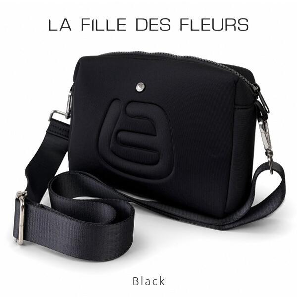 LA FILLE DES FLEURS ショルダーバッグ レディースバッグ ラ フィーユ デ フルール ブラック 黒 軽い 肩掛け バッグ レディース おしゃれ トラベルバッグ 旅行 コンパクト 斜め掛け 小型バッグ ミニバッグ ポシェット 鞄 カバン 現品限り 