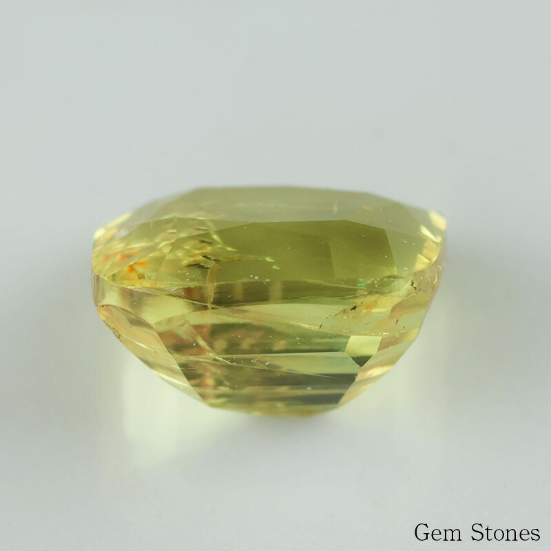 非加熱 イエローサファイア 1.00ct ルース 宝石 裸石 サファイア 黄 緑  イエロー グリーン ノーヒート ジュエリー オリジナル 制作 コレクション 誕生石 9月 記念 お守り 誕生日