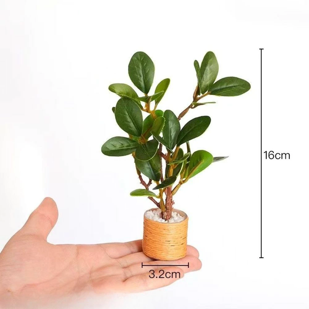 ミニチュア 観葉植物 選べる2点セット フェイクグリーン 鉢植え ドールハウス ジオラマ ミニチュア雑貨 インテリア 撮影小物 デスク 飾り ハンドメイド