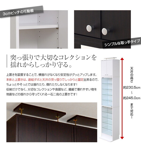 ラック コレクション -Luke-ルーク 深型ハイタイプ 専用上置き 新生活