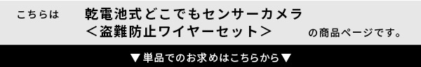乾電池式どこでもセンサーカメラ 盗難防止ワイヤーセット 乾電池式 どこでも センサーカメラ 防犯カメラ 動画 静止画 防水 防塵 夜間 モード切り替え 高性能 新生活 引越し 家具 ※北海道別途追加送料 沖縄・離島は別途送料要見積もり メーカー直送品
