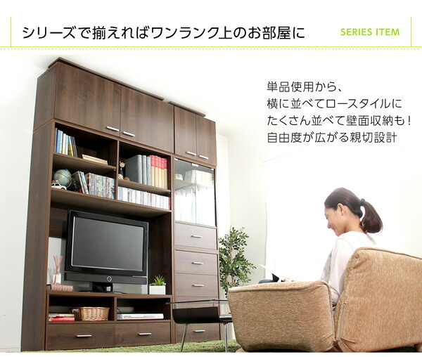 ラック DEALS-ディールズ- 上置き125cm DSP-UE125--WOK ホワイトオーク ホームテイスト ディスプレイ 壁面収納 コレクション 上置き つっぱり棒付き 新生活