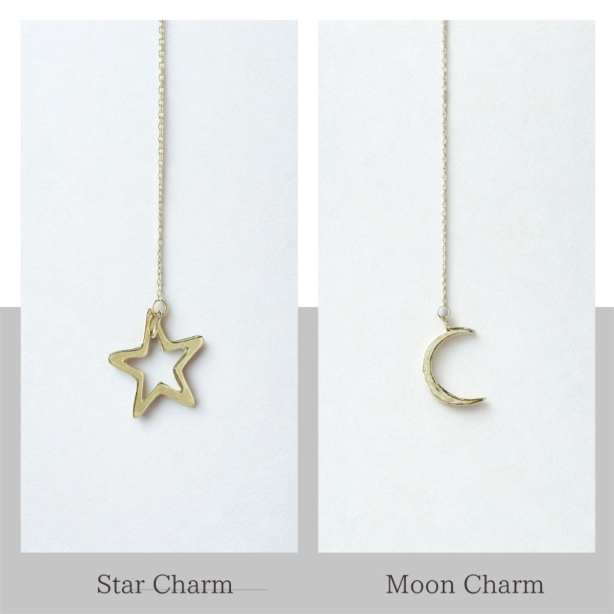英国製 ハンドメイド 星と月 シルバーネックレス レディース ラリエット スターリングシルバー 上品 誕生日 記念日 ギフト