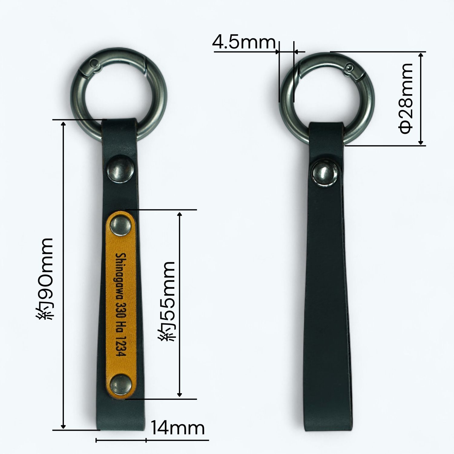 名入れキーホルダー ストラップ 本革 ギフト 記念 彫刻可能 ナンバープレート 名入れ プレゼント 記念品 父の日 母の日 卒業祝い 入学祝い 就職祝い メンズ レディース 日本製 | NONINA 名入れ 父の日 母の日 敬老の日 お誕生日祝い 還暦祝い お祝い ギフト クリスマスプレゼント バレンタイン 贈り物 愛車キーケース 愛車キーホルダー【送料無料】