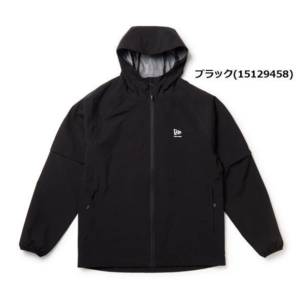 ニューエラ ゴルフ レインジャケット 2-Way スリーブ ブラック New Era Golf (15129458) 2026年秋冬モデル お誕生日祝い お祝い 記念品 お父さん 父の日 彼氏 男性 30代 40代 50代 60代 母の日 お母さん 還暦祝い 敬老の日 彼女 人気プレゼント プレゼント