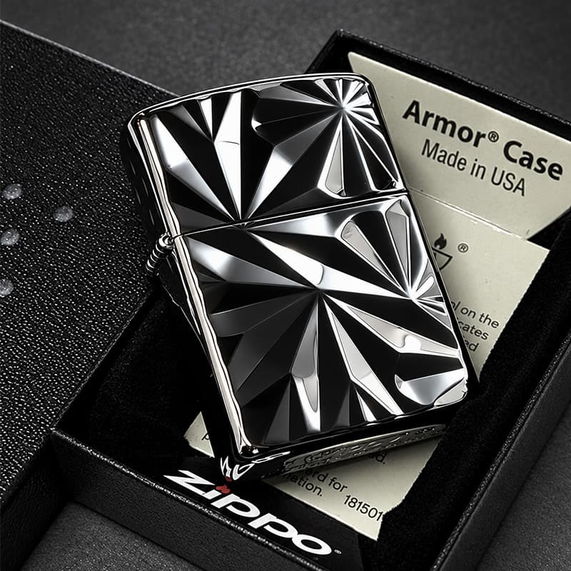 ZIPPO アーマー アストラル・エクラ ブラックニッケル ASTRAL ECLAT ジッポ ライター かっこいい 両面加工 重厚 おしゃれ メンズ ギフト プレゼント
