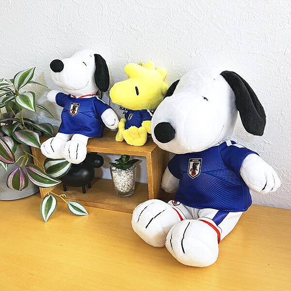 スヌーピー ぬいぐるみ サッカー日本代表ver SNOOPY 送料込み