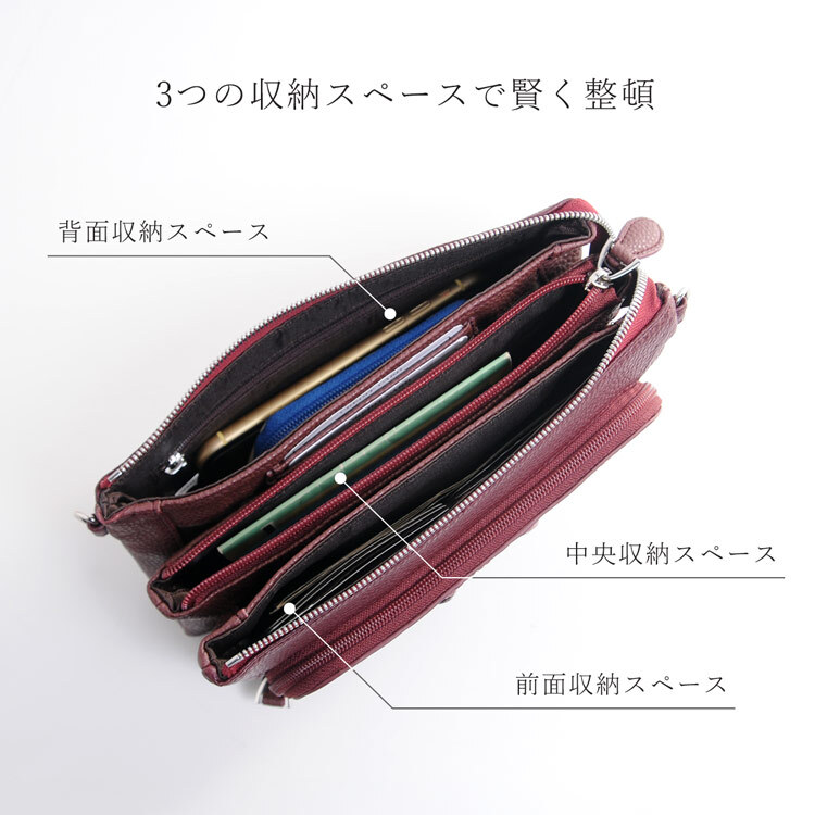 お財布ポシェット 牛革 クロコダイル レディース ショルダーバッグ レディース 小さめ ホーンバッグ 3WAY ミニバッグ ポシェット 斜め掛け 本革 ワニ革 レザー 大人 クラッチバッグ 革 小さいバッグ お財布ショルダー ギフト プレゼント 4FA (06001330r)