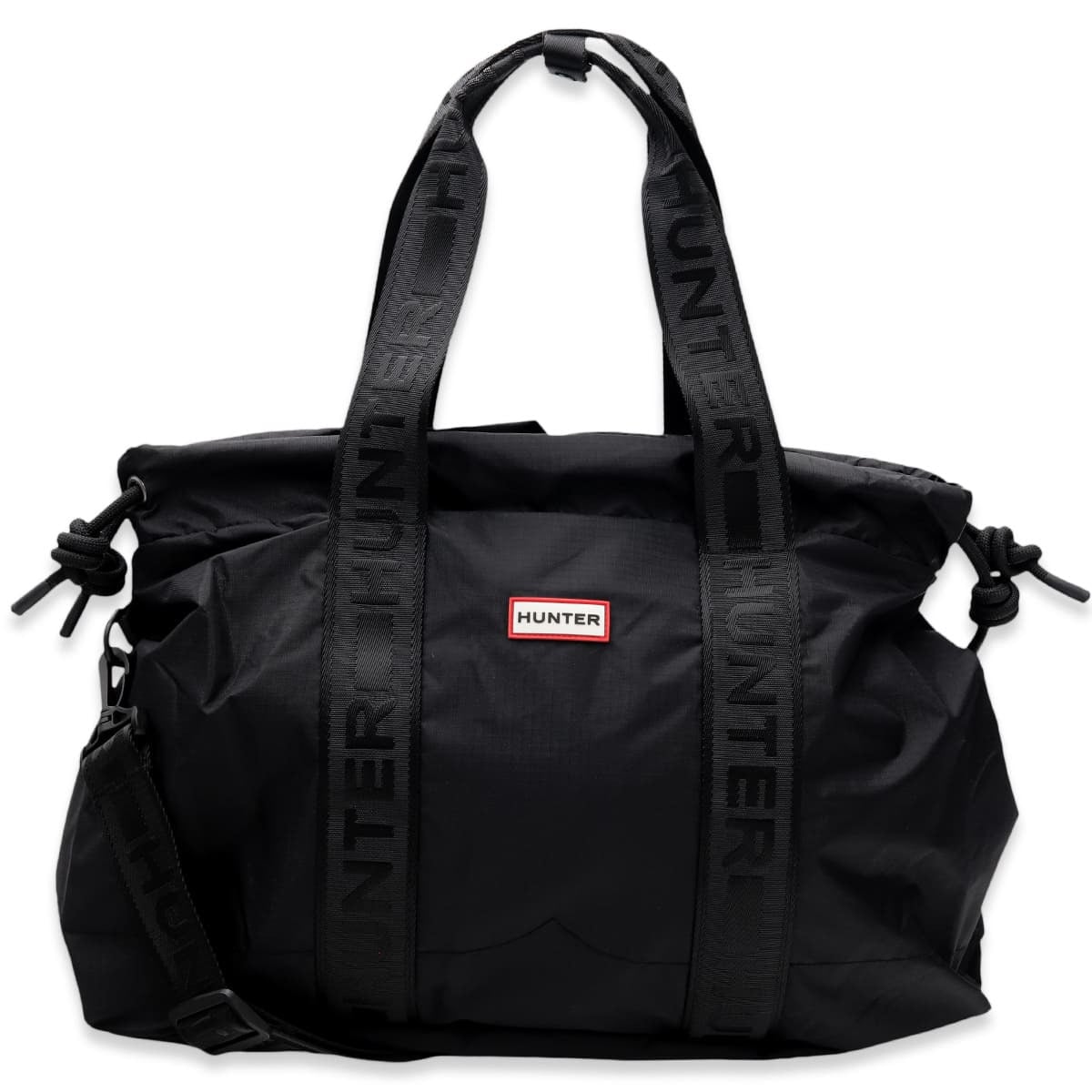 HUNTER ハンター ウィークエンダーバッグ ボストンバッグ ダッフルバッグ 旅行バッグ トラベルバッグ メンズ レディース 黒 耐水 2泊3日 出張 週末旅行 ショルダーストラップ付き HXRU0027262HB