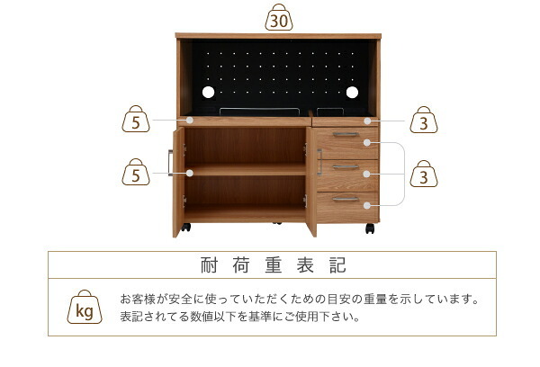 食器棚 キッチン収納 キッチンカウンター キッチンボード 90 幅 コンセント付き レンジ台 カウンター 引き出し 付き キャスター付き 新生活