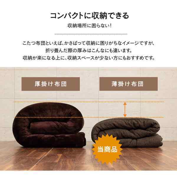 こたつ布団 正方形 掛け単品 『ラウル』 約205×205cm