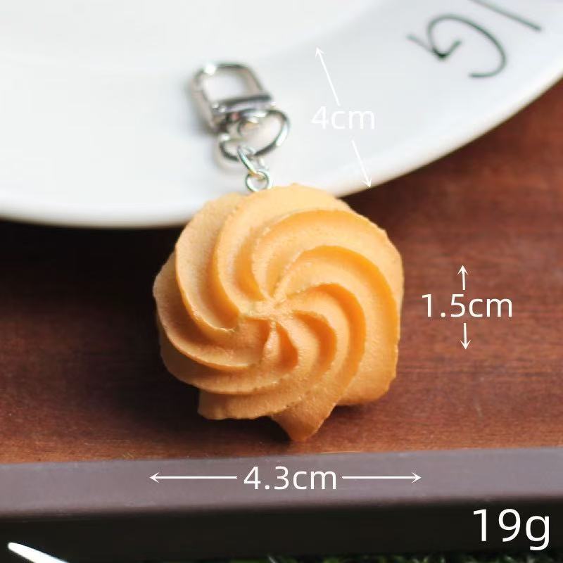 選べる2点セット クッキー キーホルダー 食品サンプル風 焼き菓子 モチーフ バッグチャーム キーチャーム かわいい おしゃれ ミニチュア プレゼント
