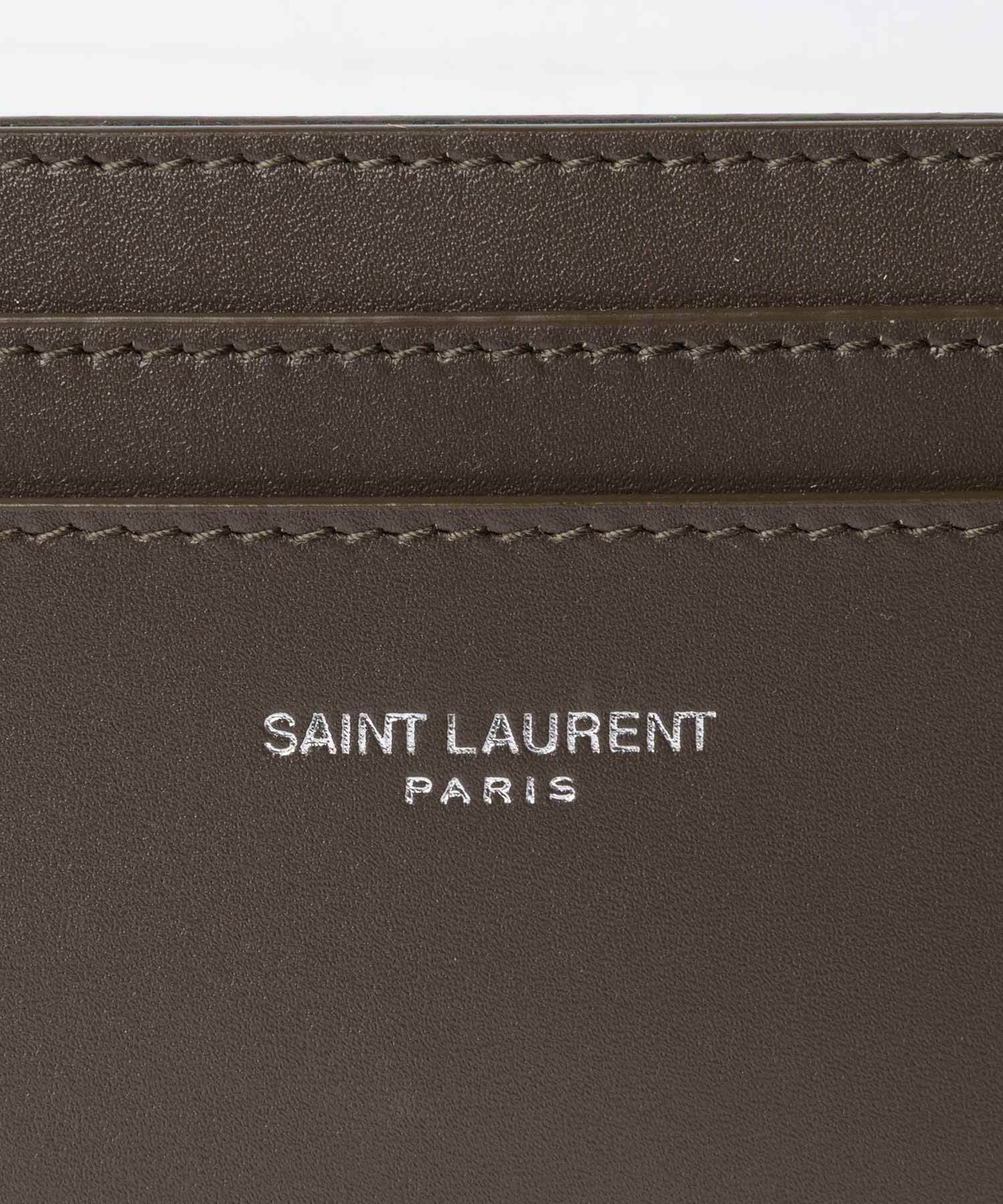 サンローラン SAINT LAURENT CARD HOLDER WITH EMBOSSED SAINT LAURENT PARIS SIGNATURE. 375946 0U90E カードケース ユニセックス 財布 小物