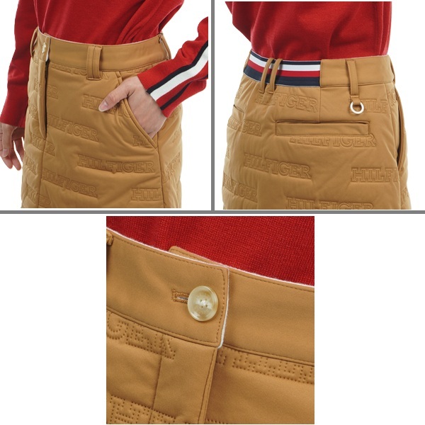 トミーヒルフィガー ゴルフ レディース ロゴ キルトパテッド スカート TOMMY HILFIGER THLA474 秋冬モデル お誕生日祝い お祝い 記念品 30代 40代 50代 60代 母の日 お母さん 還暦祝い 敬老の日 彼女 人気プレゼント プレゼント